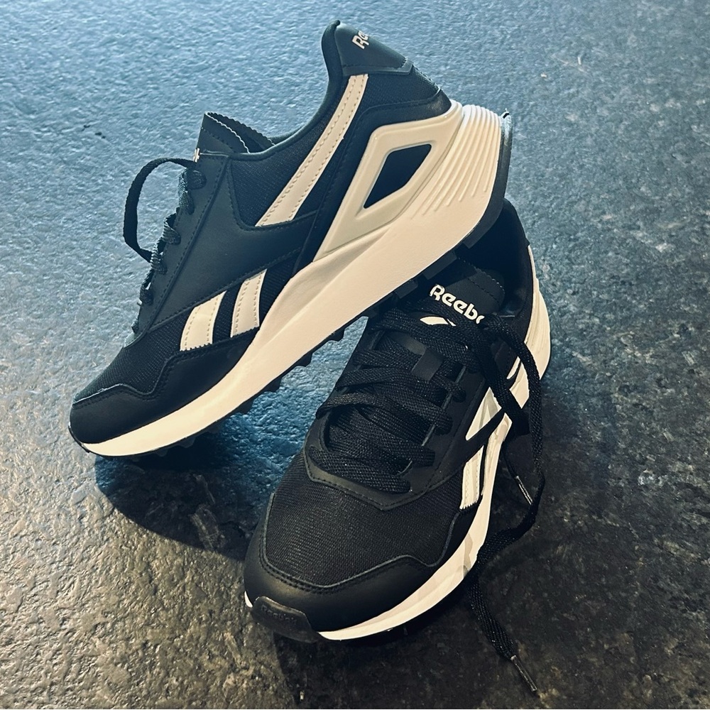 Reebok Women’s Black and White Athletic Sneakers
